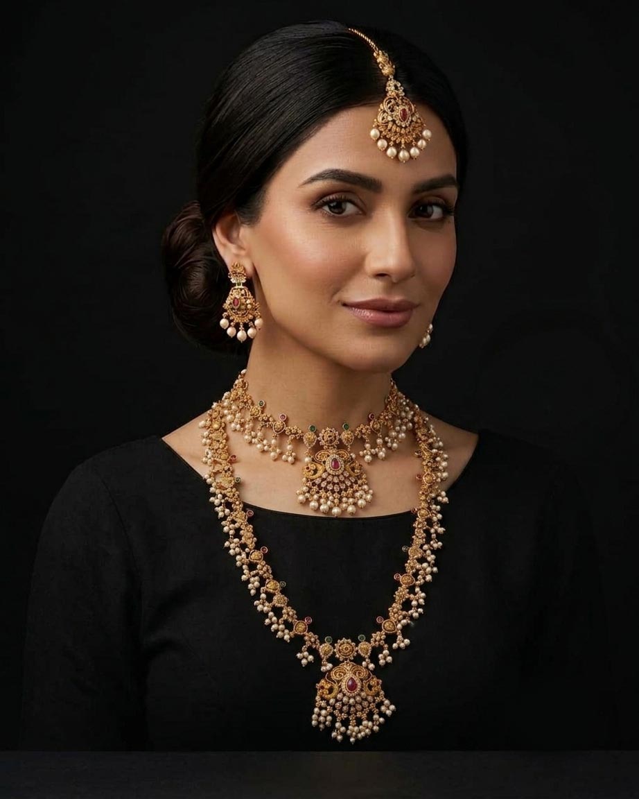 Solmira South Indian Mala Set