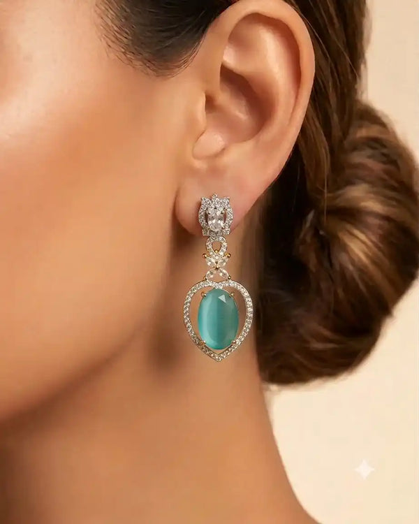Eterna Crystal American Diamond Earrings