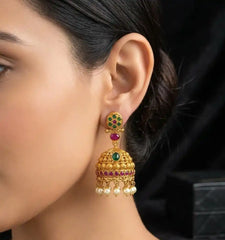 Temple Grace South Indian Jhumki