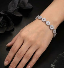 Lumière Silver Zircon Bracelet