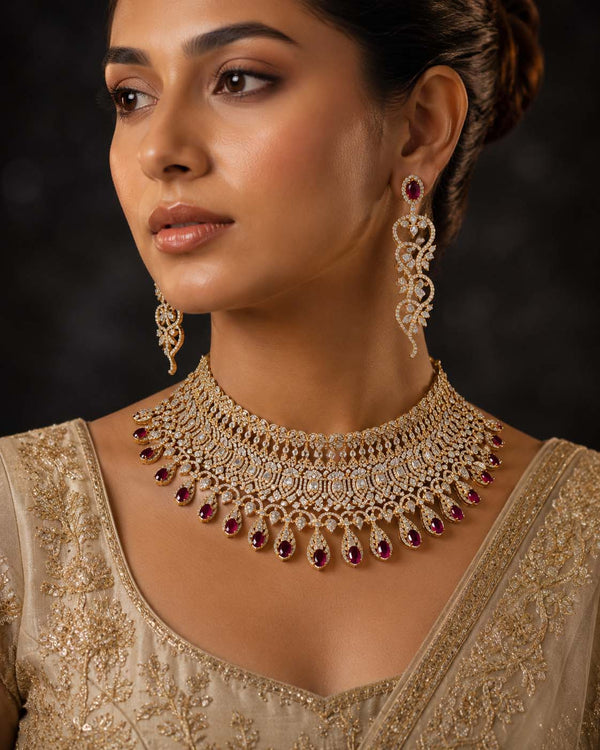 Celestique Royal American Diamond Set