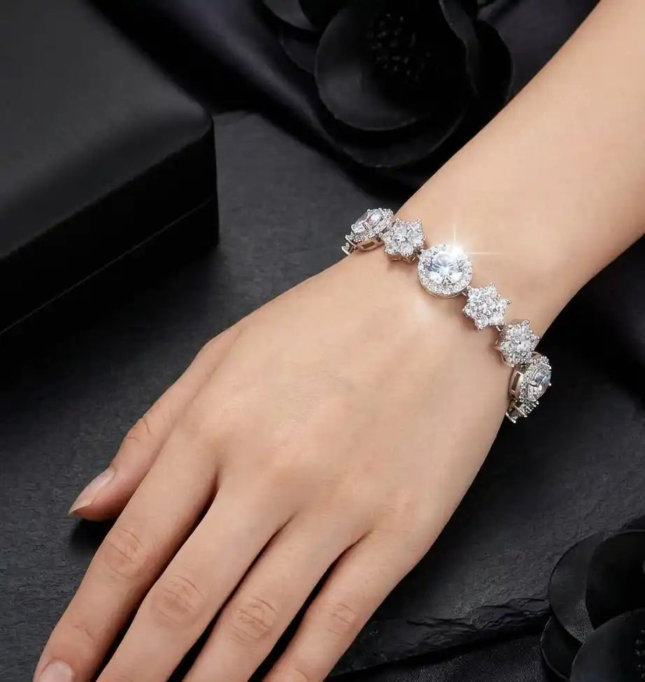 Virelle Silver Zircon Bracelet