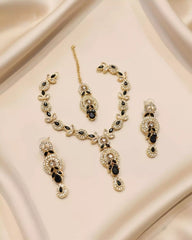 Luxury Wedding Event Necklace Earrings and Tikka Set