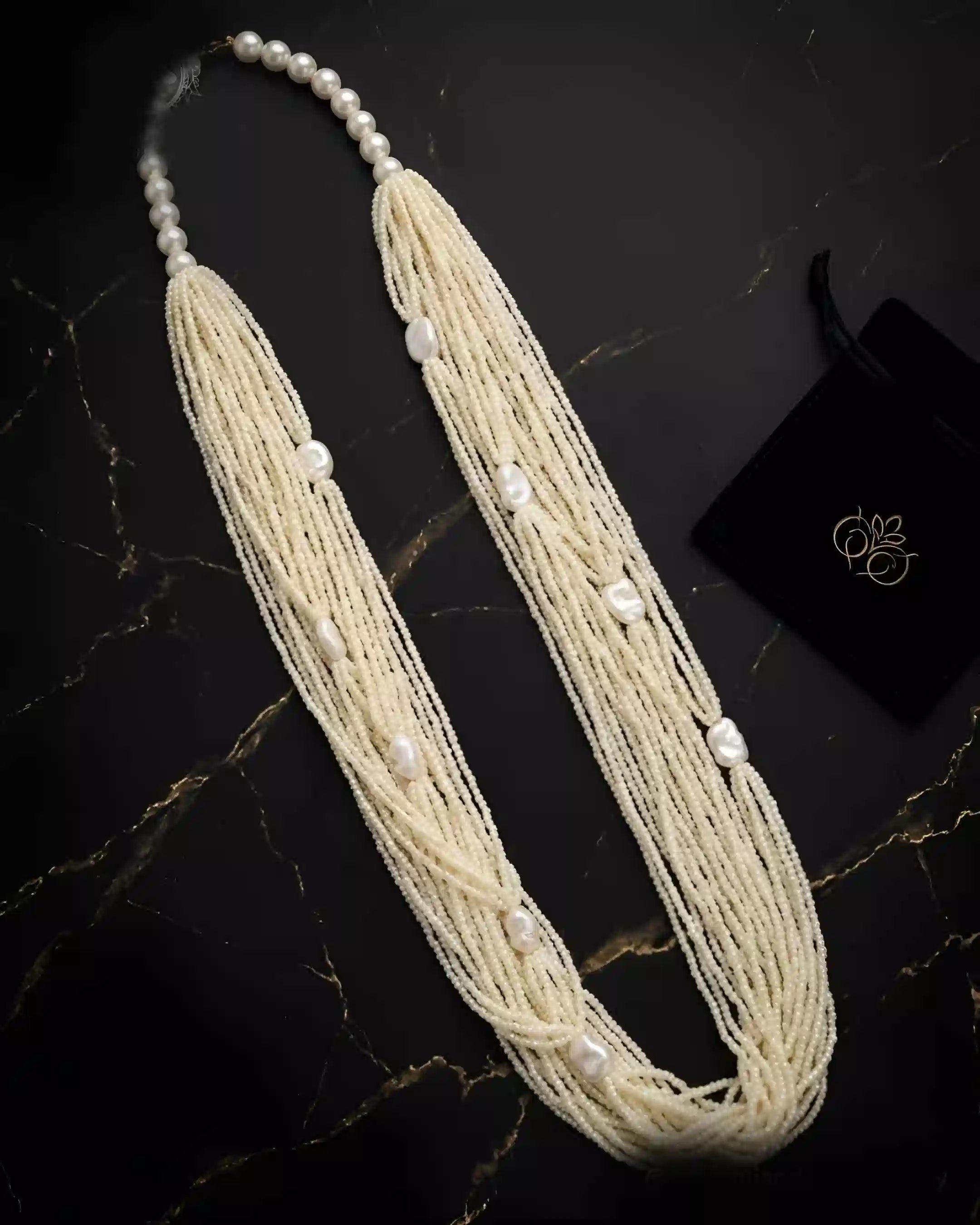 Elegant Pearl Layers Mala