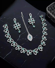 Elegant American Diamond Necklace Set