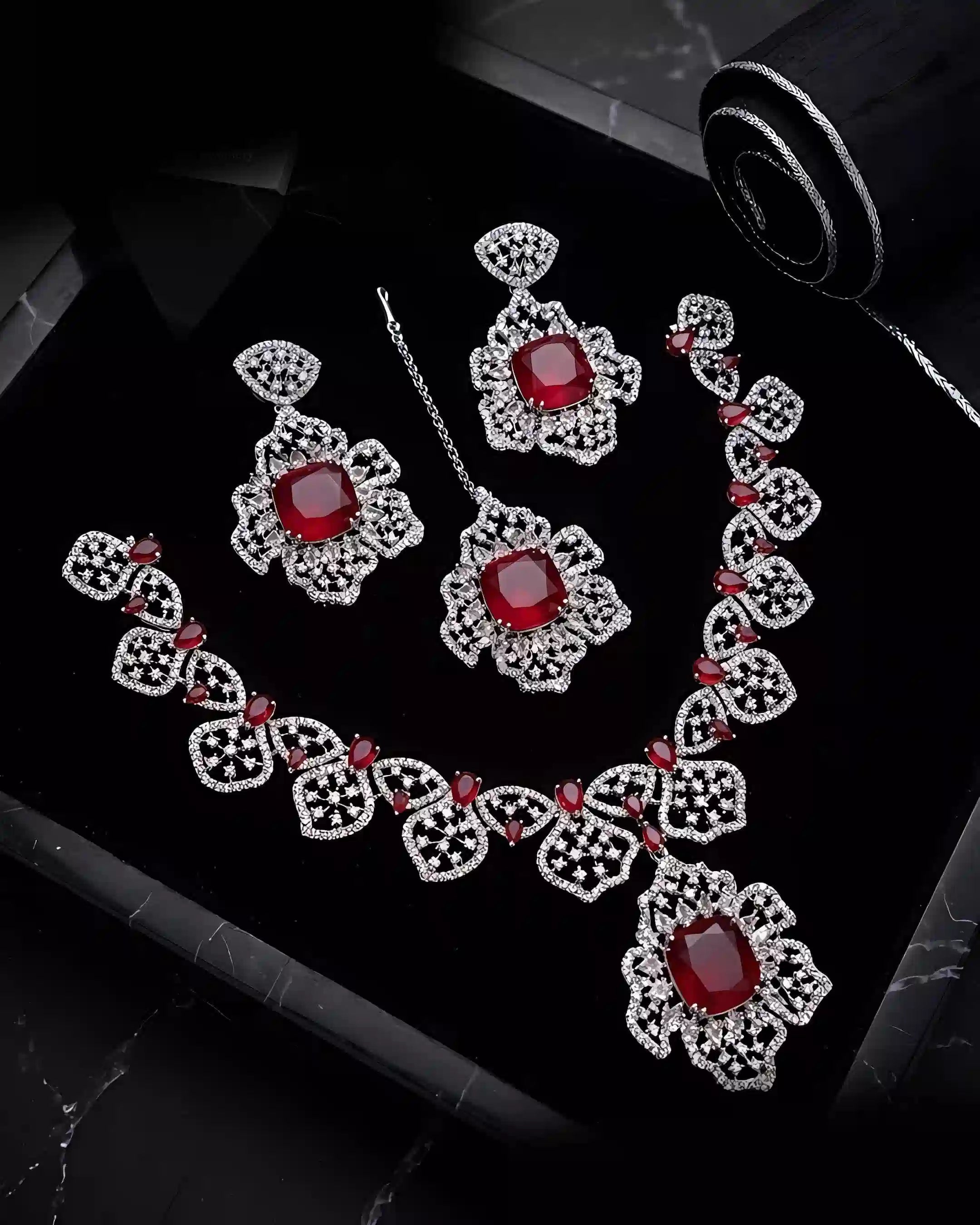 Opulent AD Necklace Set