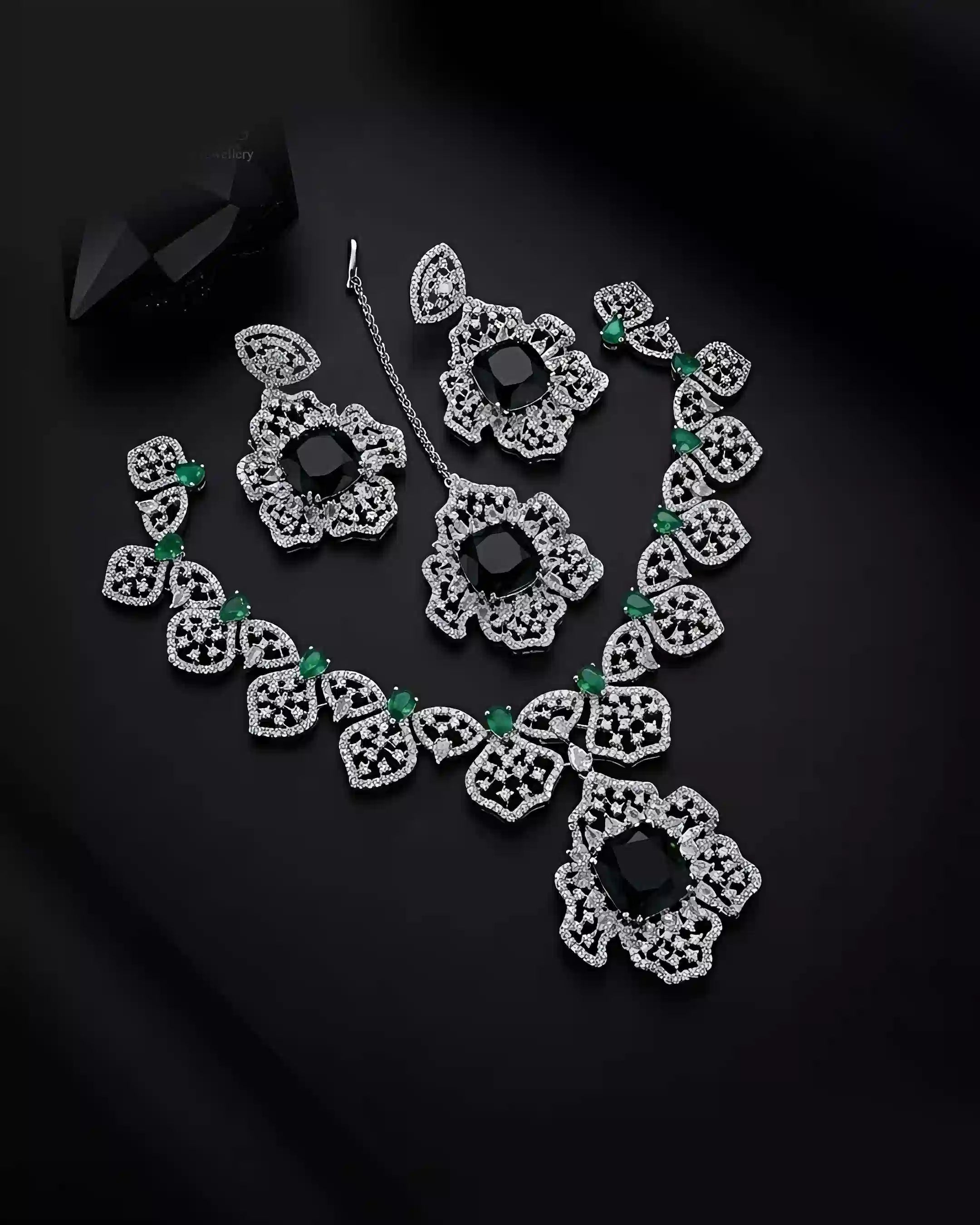 Opulent AD Necklace Set
