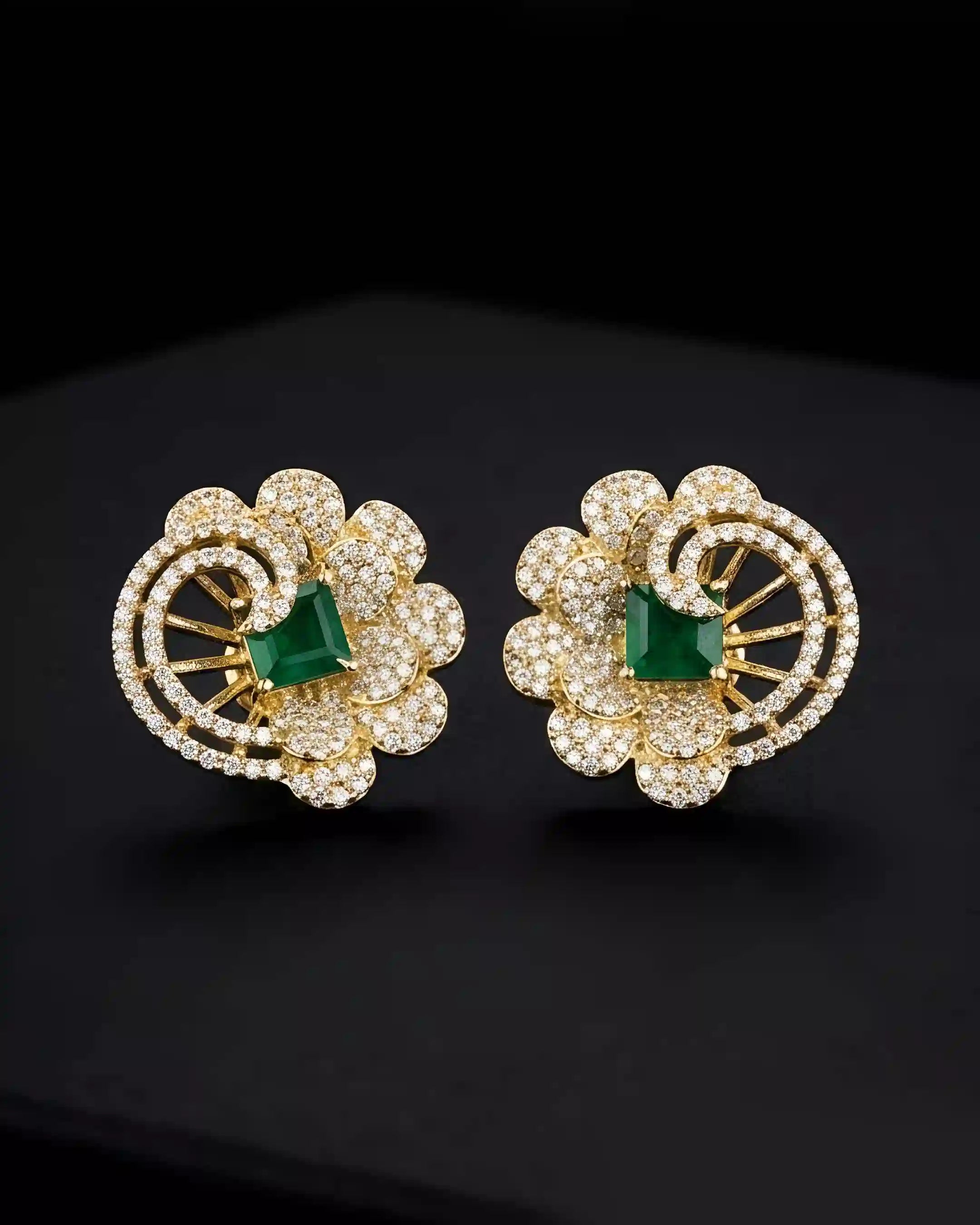 Elegant AD Stud Earrings