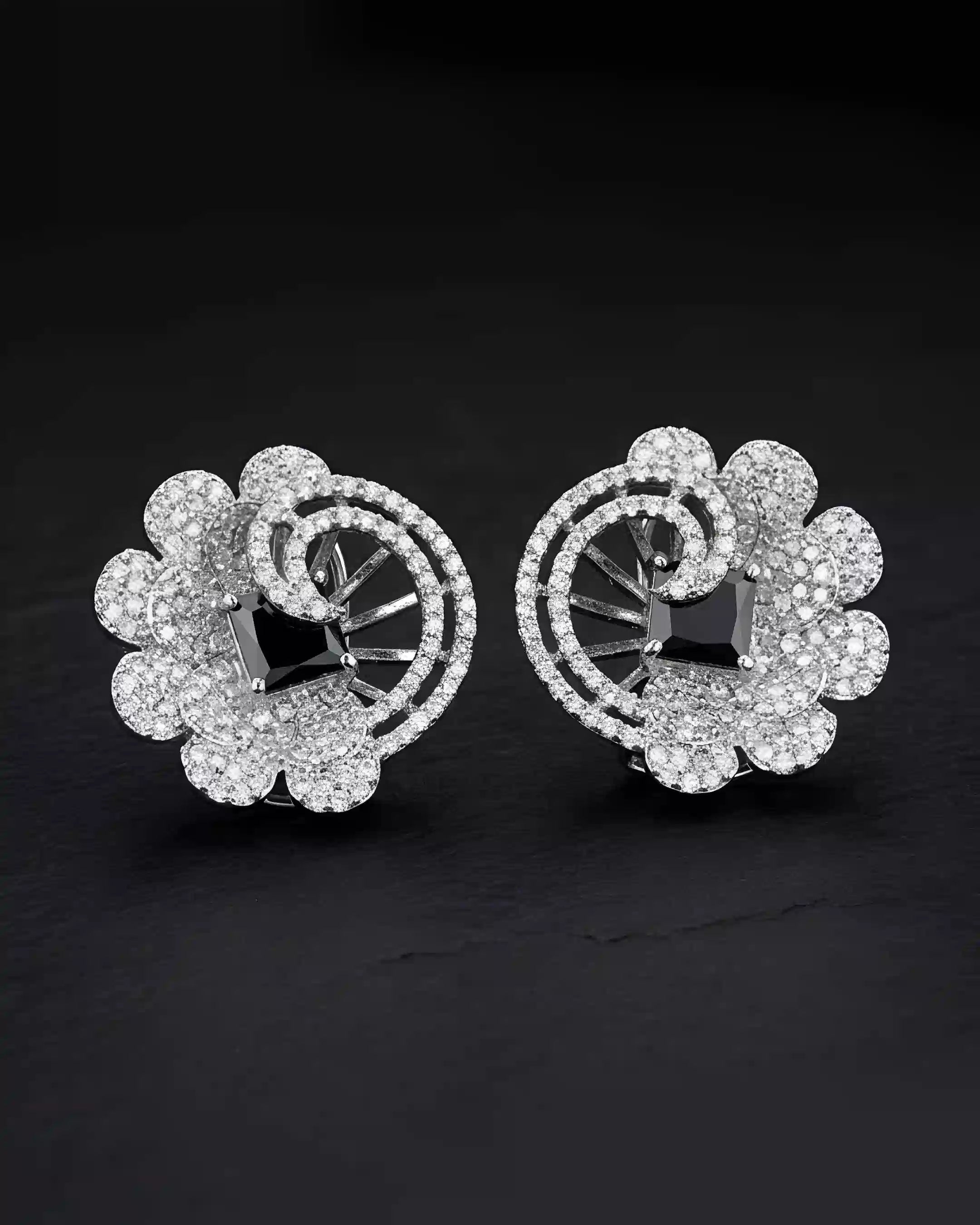 Elegant AD Stud Earrings