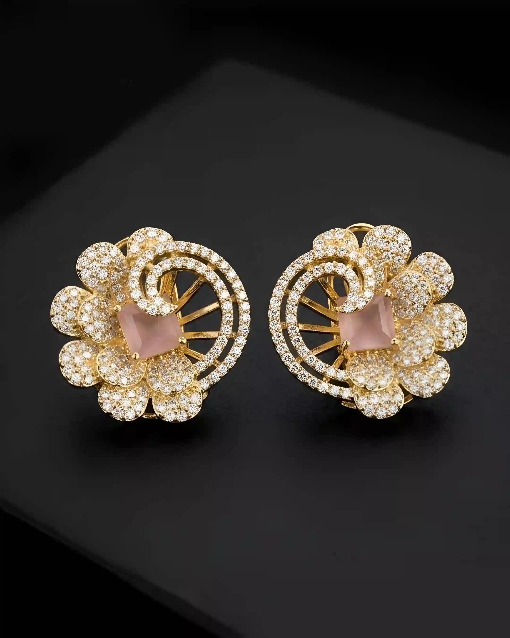 Elegant AD Stud Earrings