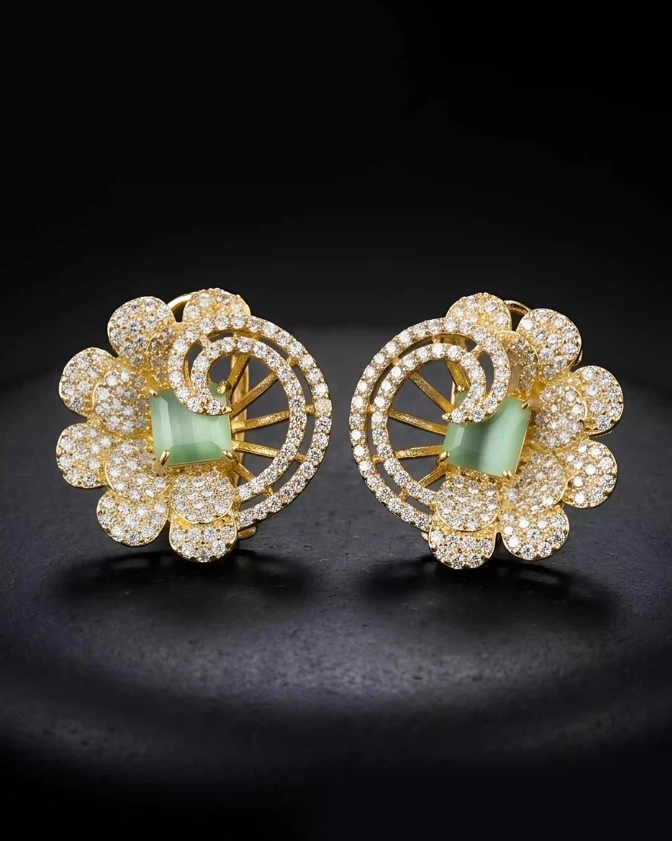 Elegant AD Stud Earrings