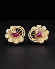Elegant AD Stud Earrings