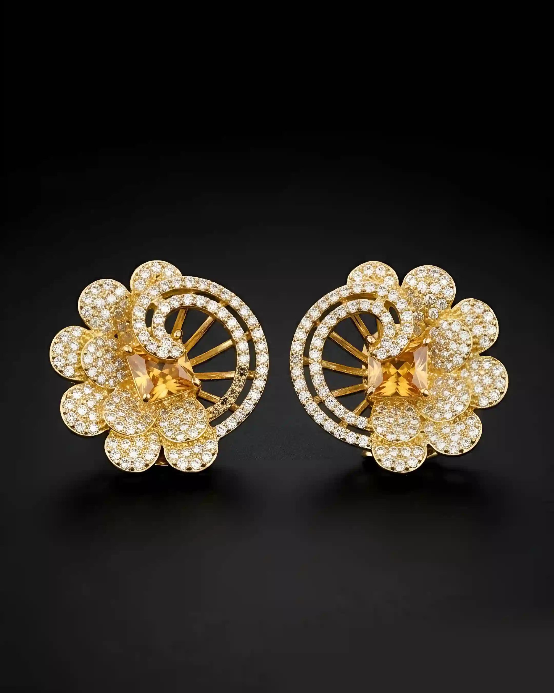 Elegant AD Stud Earrings
