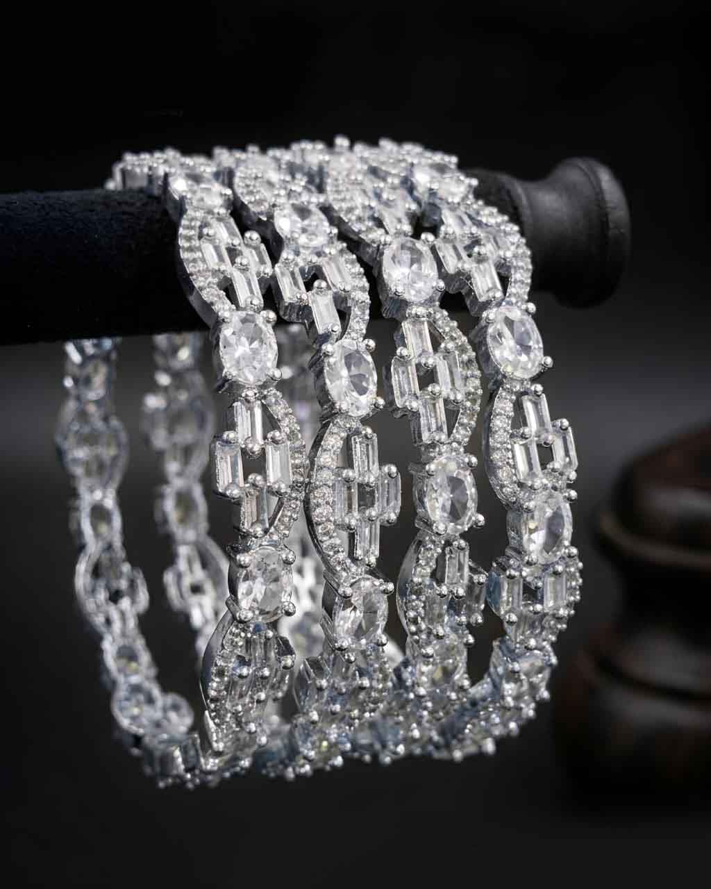 Elegant American Diamond Bangles