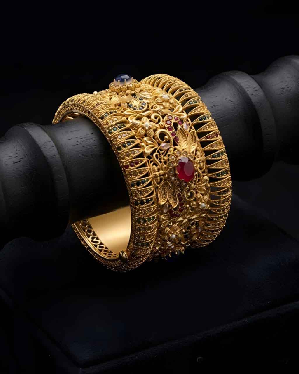Manjoos Rajwadi Style Openable Bangles