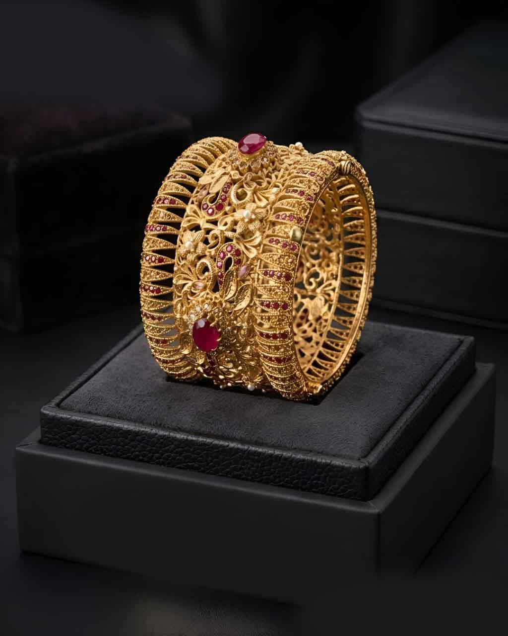 Manjoos Rajwadi Style Openable Bangles