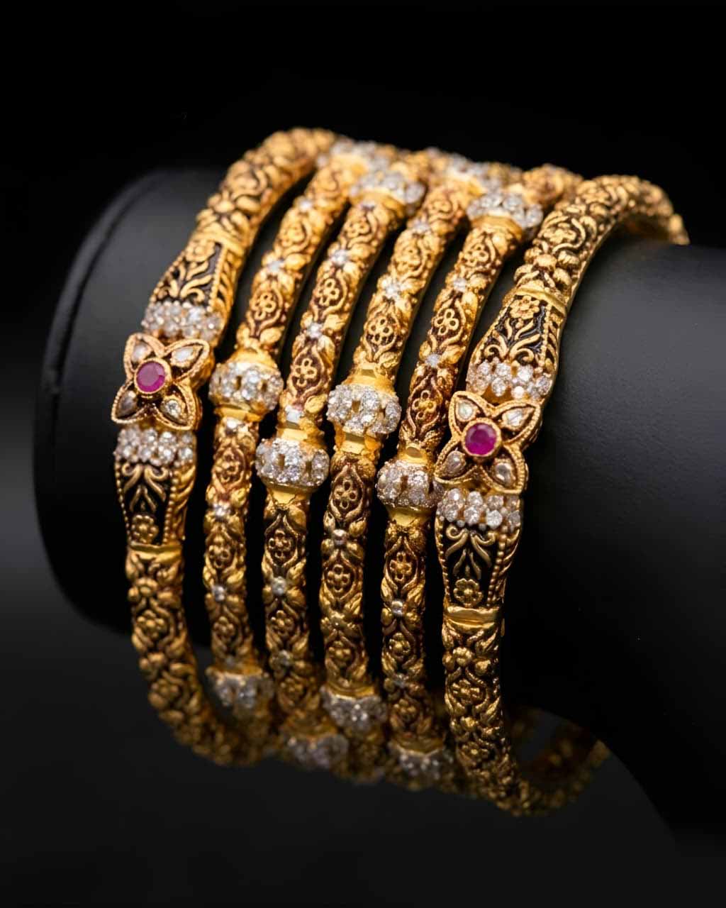 Only Pre Order 15 Days Delivery Elegant Glow Gold Bangles