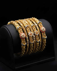 Only Pre Order 15 Days Delivery Luxury Stack Gold Bangles