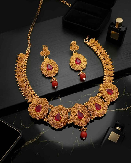 Rajwadi Noor Necklace Set