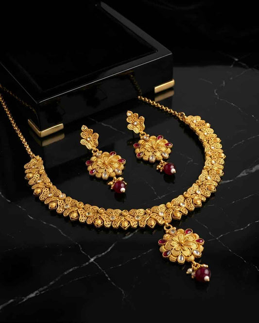 Rajwadi Heritage Necklace Set