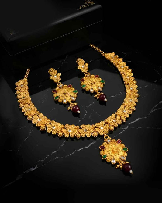 Rajwadi Heritage Necklace Set