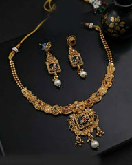 Mah Noor Rajwadi Necklace Set