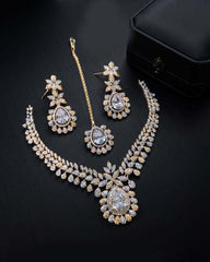 Luxury American Diamond Necklace Set