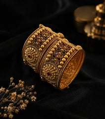 Rajwadi Antique Bangles Set