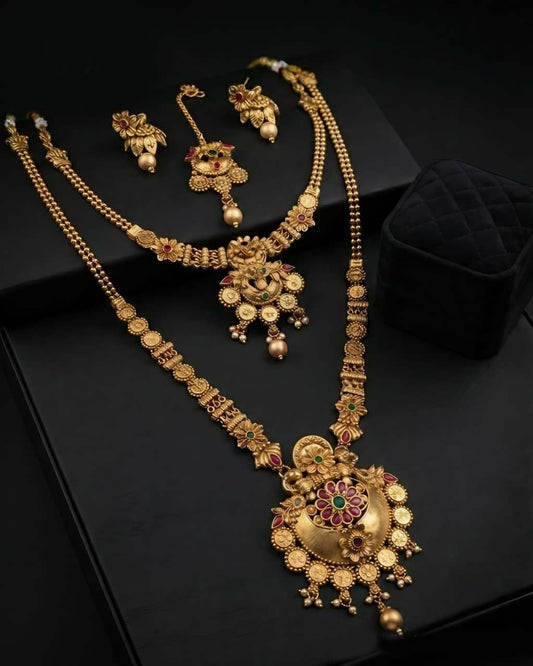 Heritage Rajwadi Necklace & Tikka Set