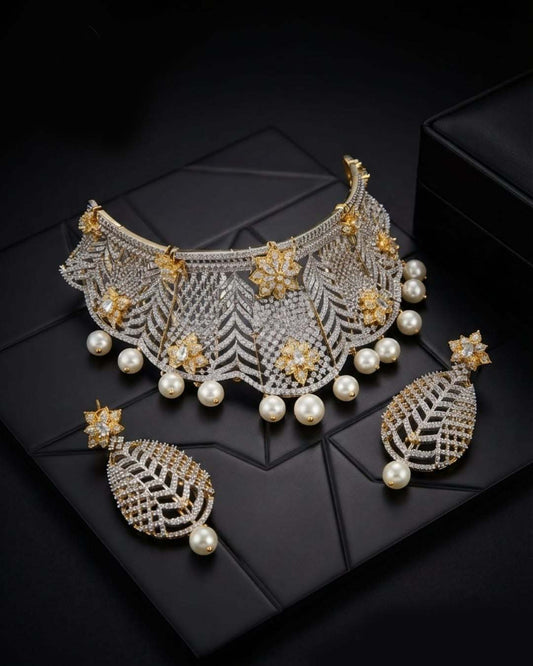 Opaline Majesty American Diamond Set