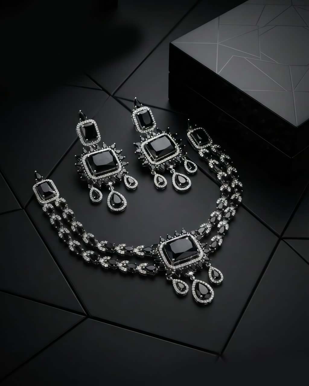 Royale American Diamond Necklace Set