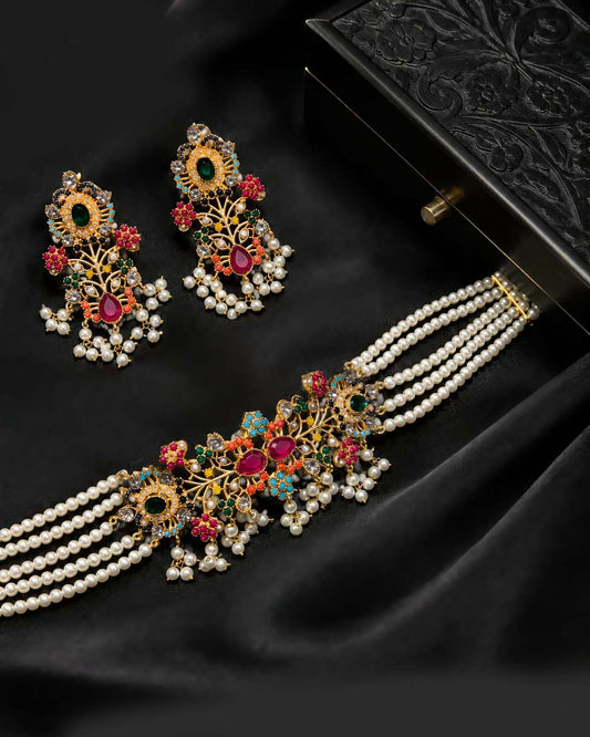 Nooré Norattan Choker Set