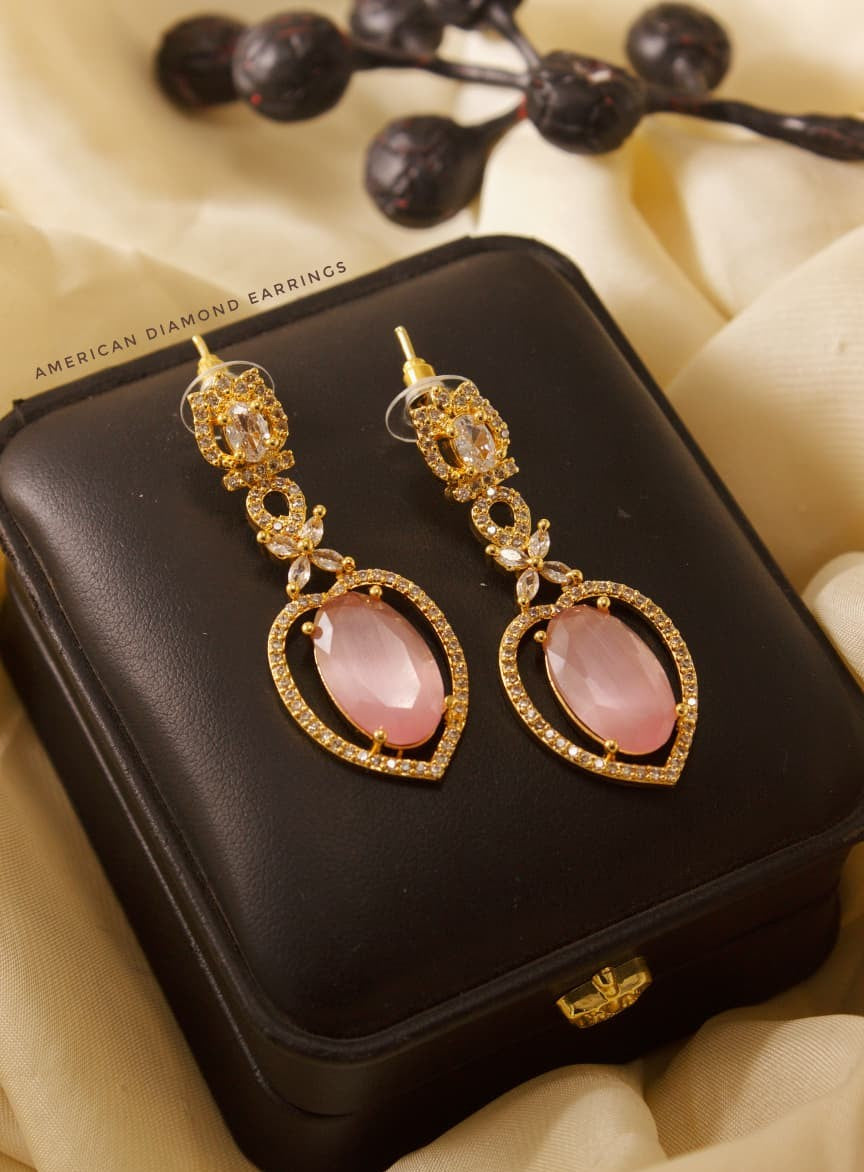 Eterna Crystal American Diamond Earrings