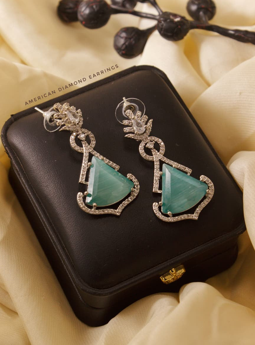 Royal Grace American Diamond Earrings