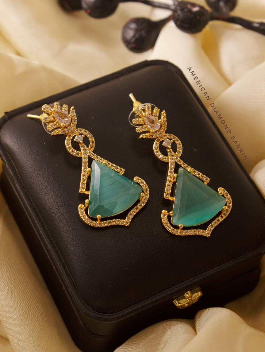 Royal Grace American Diamond Earrings