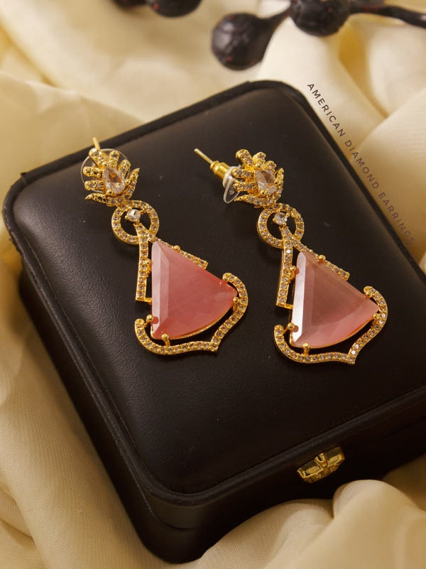Royal Grace American Diamond Earrings alternate view