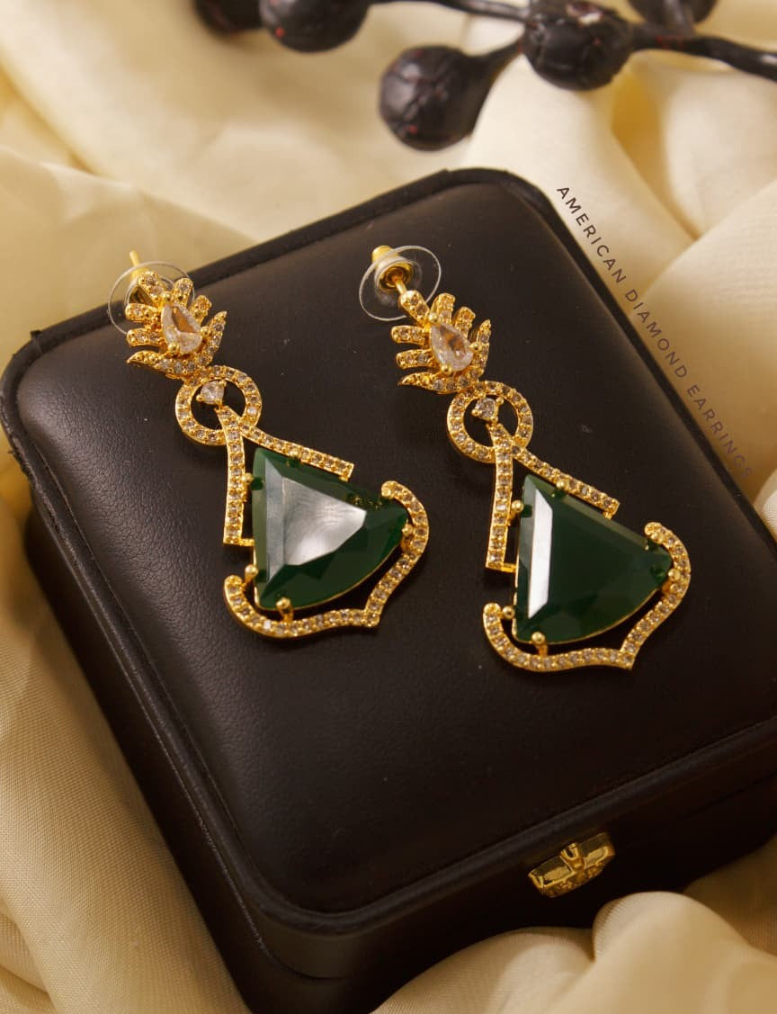 Royal Grace American Diamond Earrings