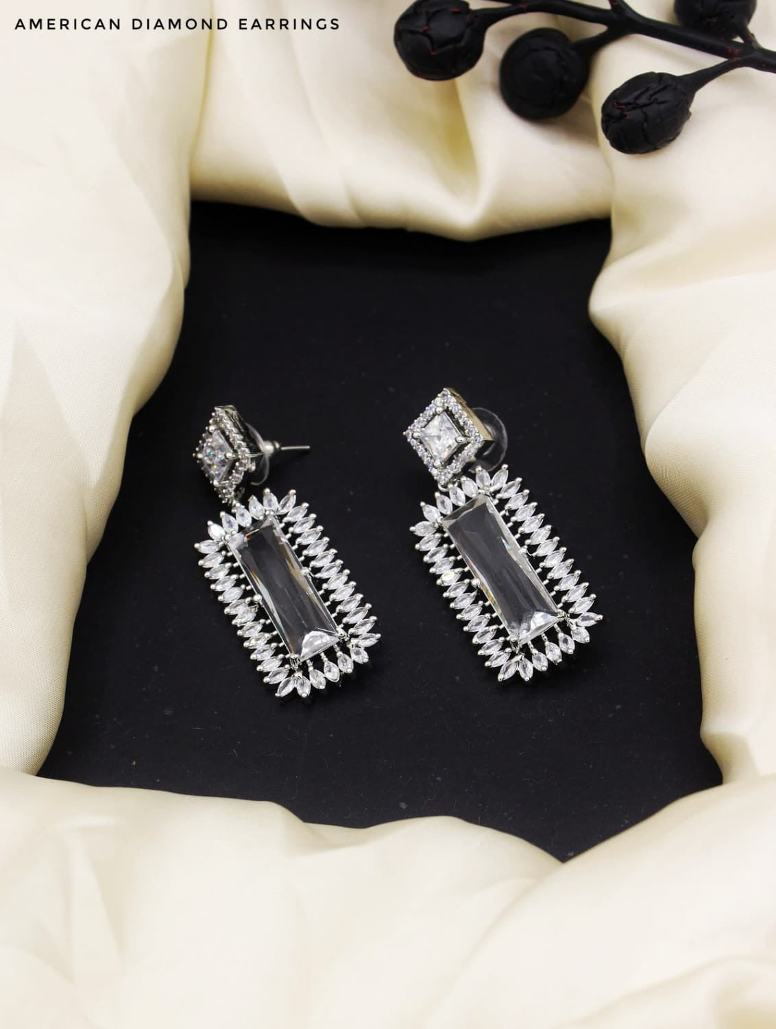 Elara Crystal AD Earrings