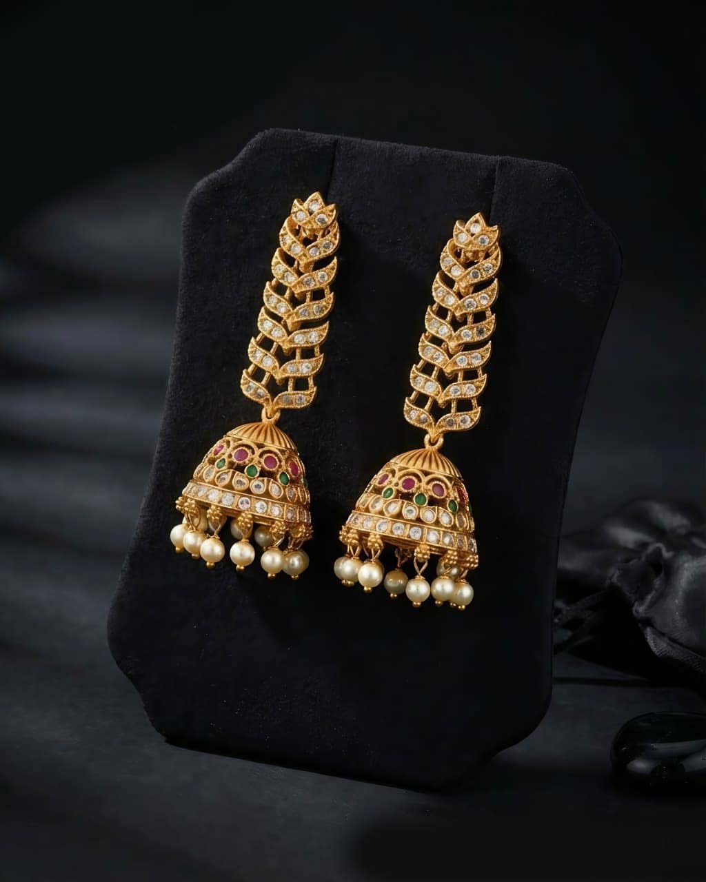 Aarvika South Indian Temple Jhumki