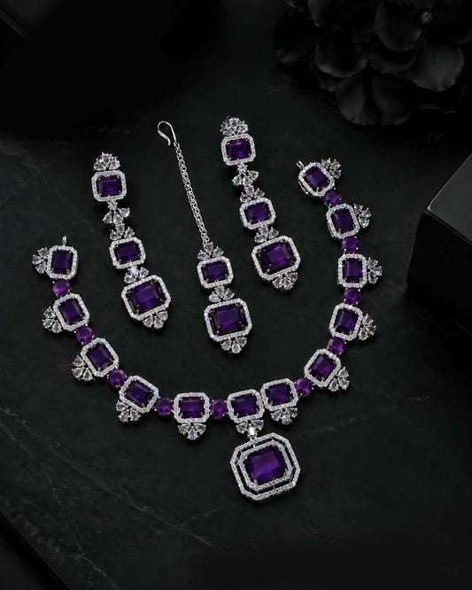 Eloria American Diamond Necklace Set