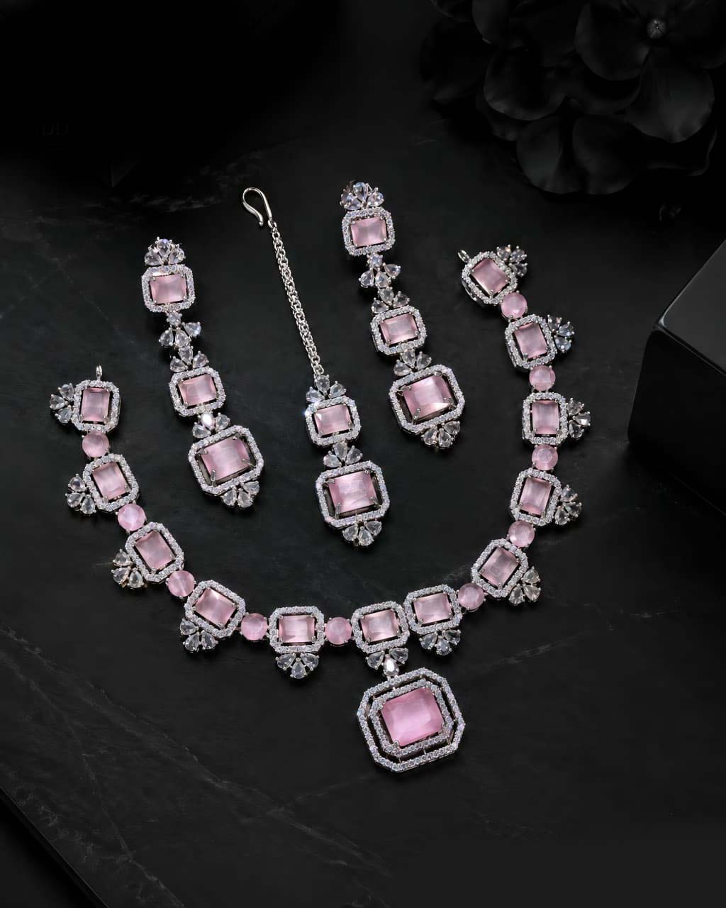 Eloria American Diamond Necklace Set