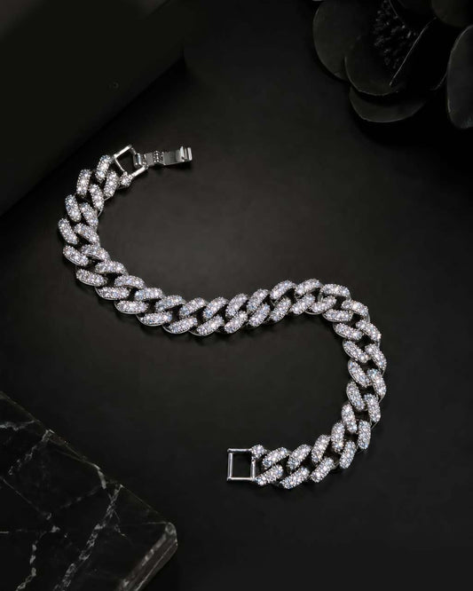 Elara Silver Zircon Bracelet