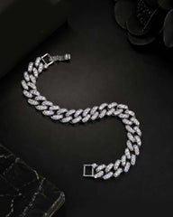 Elara Silver Zircon Bracelet
