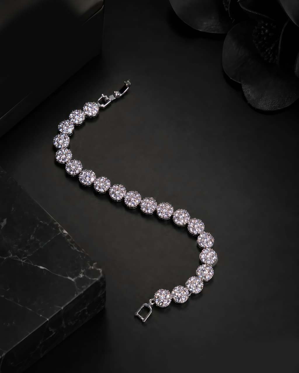 Aurelia Silver Zircon Bracelet