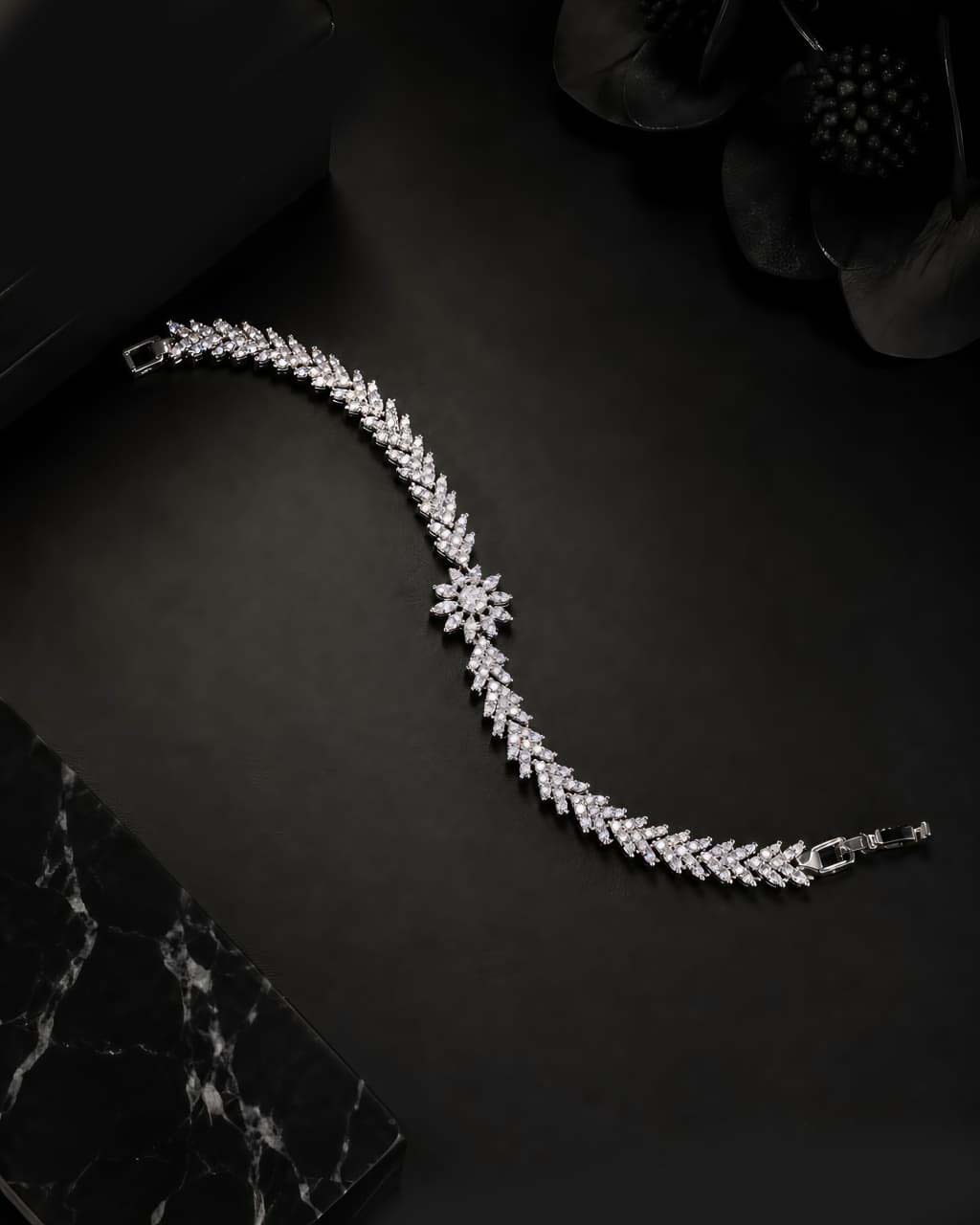 Seraphina Silver Zircon Bracelet