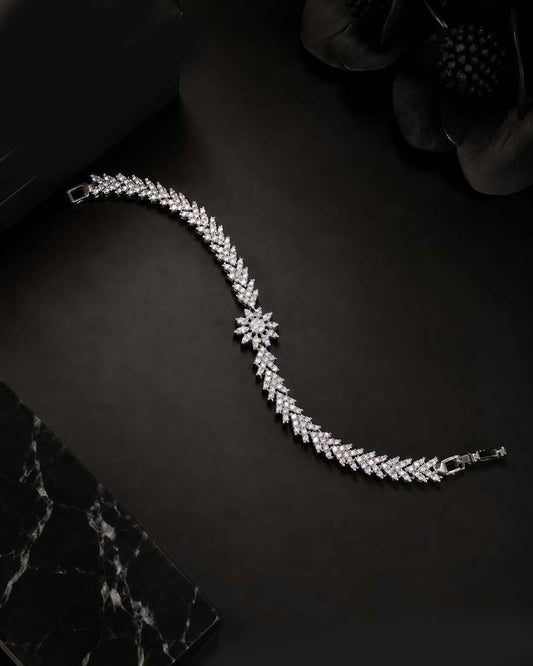 Seraphina Silver Zircon Bracelet