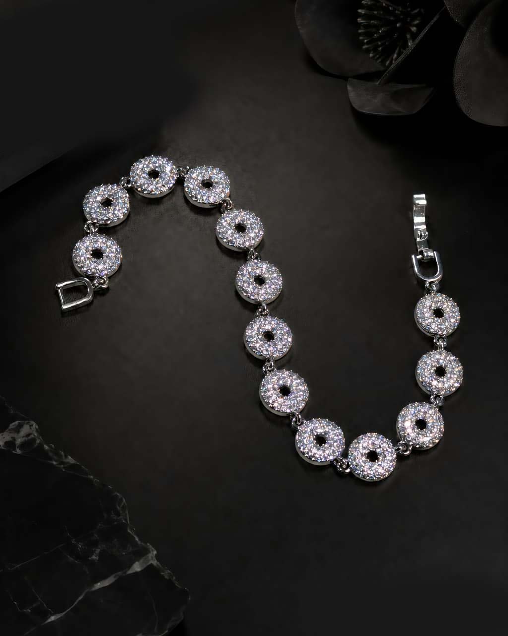 Lumière Silver Zircon Bracelet