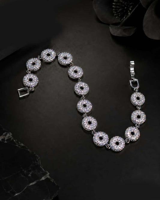 Lumière Silver Zircon Bracelet