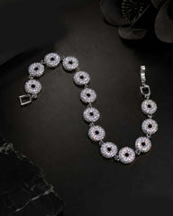 Lumière Silver Zircon Bracelet