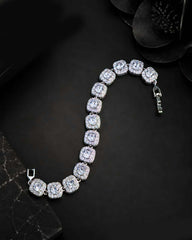Estelle Silver Zircon Bracelet